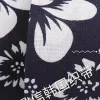 4cm tie-dyed navy blue fabric floral woven ribbon, DIY handmade bow ribbon for clothing accessories Item Picture